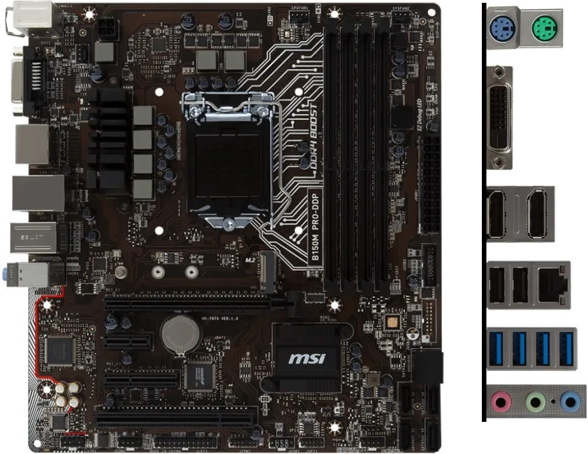 Ремонт материнских плат  MSI B150M PRO-DDP в Москве
