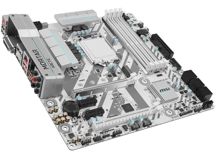 Ремонт материнских плат  MSI B250M MORTAR ARCTIC в Москве