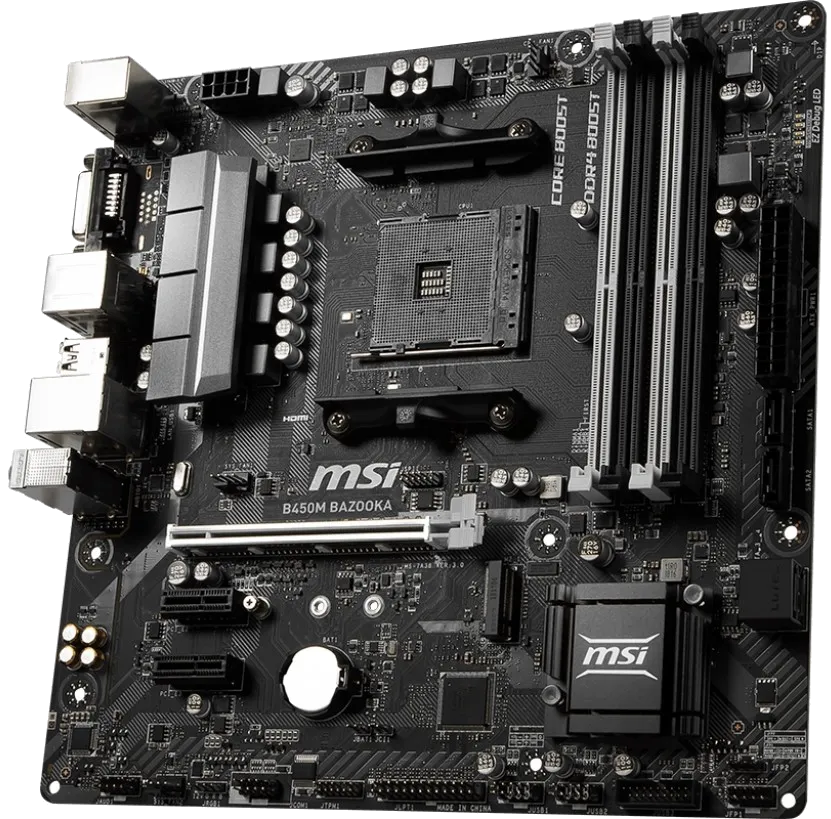 Ремонт материнских плат  MSI B450M BAZOOKA в Москве