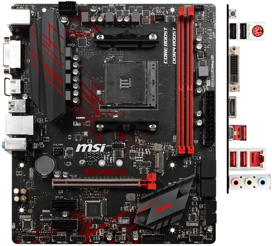 Ремонт материнских плат  MSI B450M GAMING PLUS в Москве