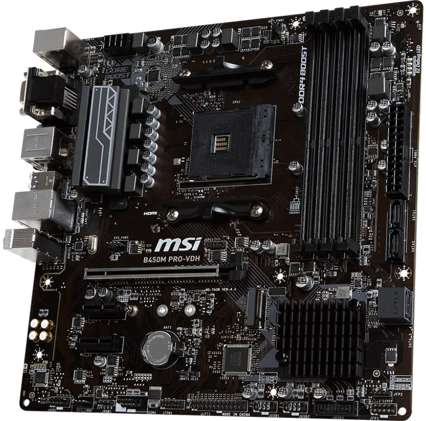 Ремонт материнских плат  MSI B450M PRO-VDH в Москве