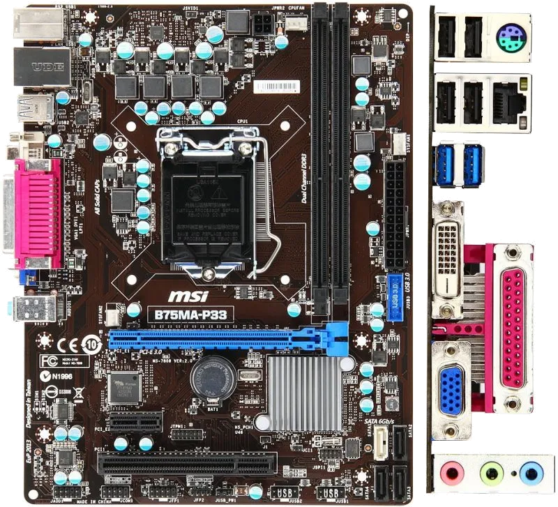 Ремонт материнских плат  MSI B75MA-P33 в Москве