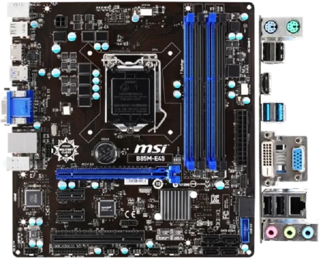 Ремонт материнских плат  MSI B85M-E45 в Москве