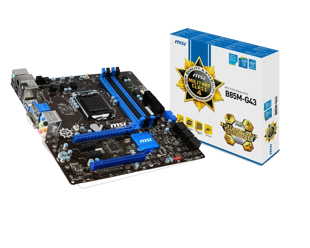 Ремонт материнских плат  MSI B85M-G43 в Москве