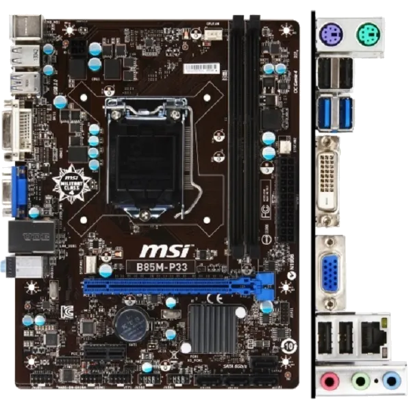 Ремонт материнских плат  MSI B85M-P33 V3 в Москве