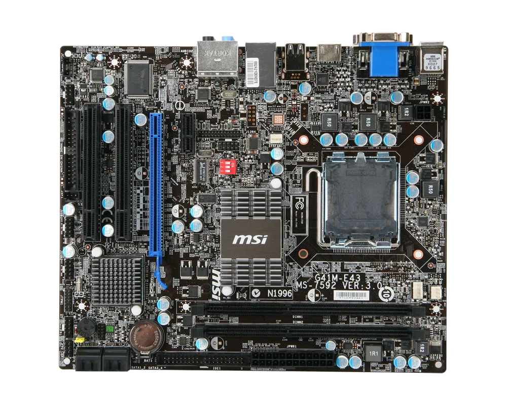 Ремонт материнских плат  MSI G41M-E43 в Москве
