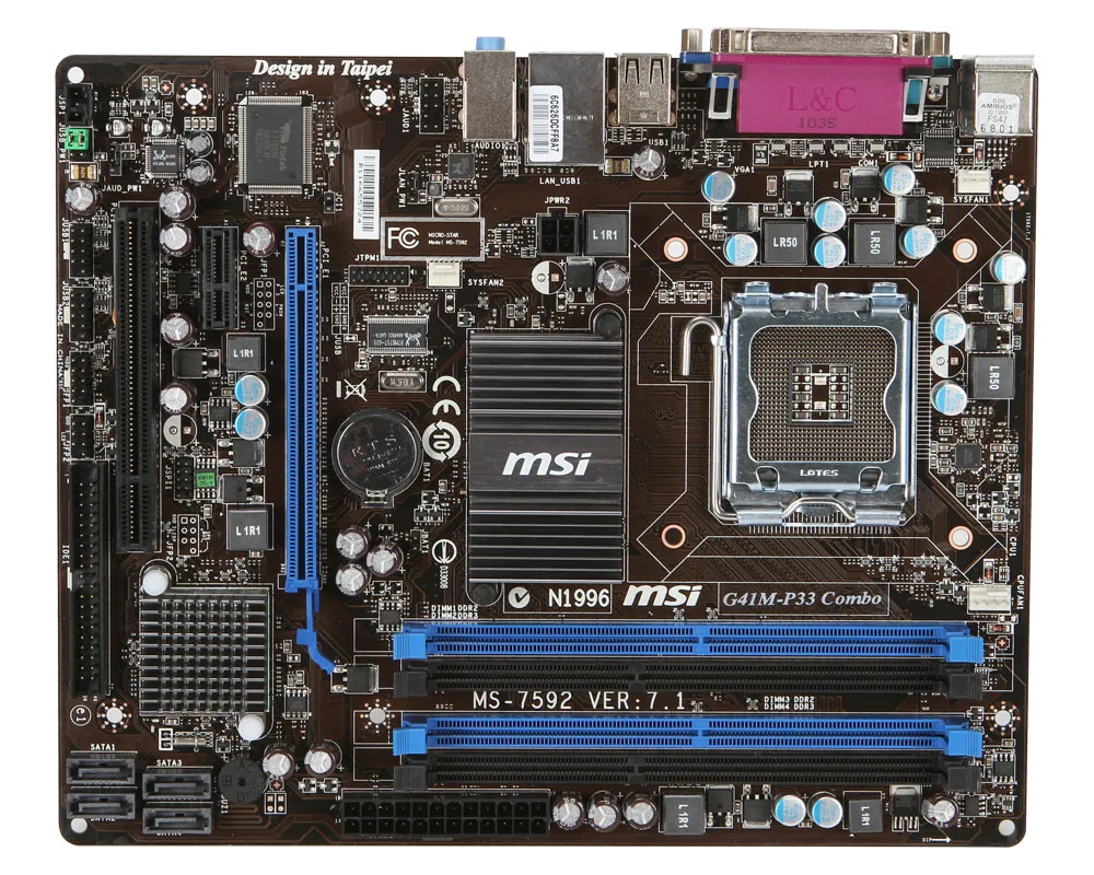 Ремонт материнских плат  MSI G41M-P33 в Москве