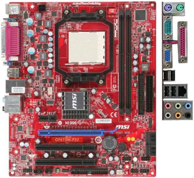 Ремонт материнских плат  MSI GF615M-P33 в Москве