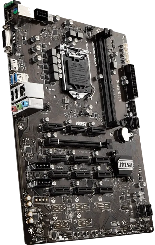 Ремонт материнских плат  MSI H310-F PRO в Москве
