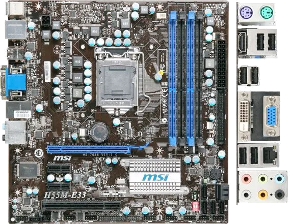 Ремонт материнских плат  MSI H55M-E33 в Москве