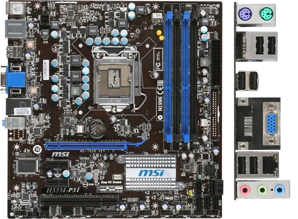 Ремонт материнских плат  MSI H55M-P31 в Москве
