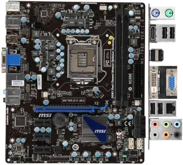 Ремонт материнских плат  MSI H67MS-E33 (B3) в Москве