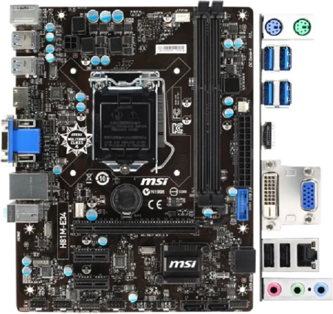 Ремонт материнских плат  MSI H81M-E34 в Москве