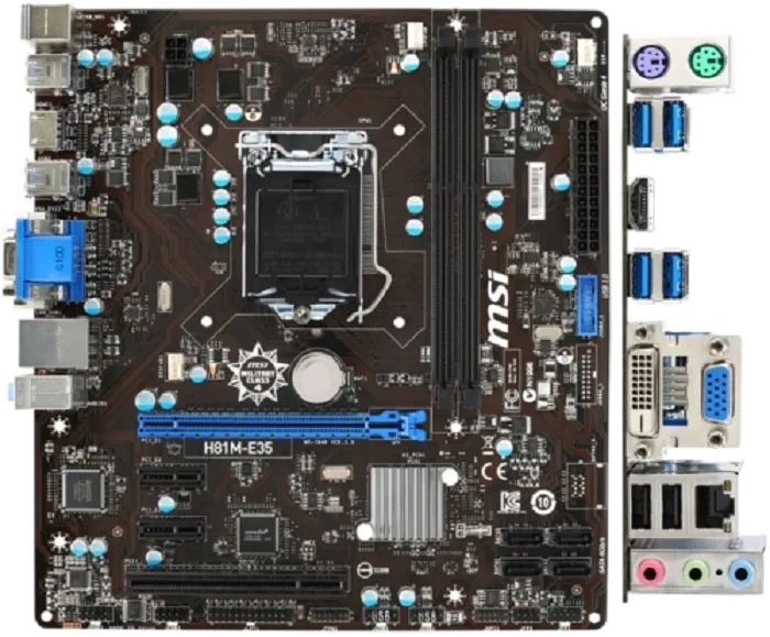 Ремонт материнских плат  MSI H81M-E35 в Москве