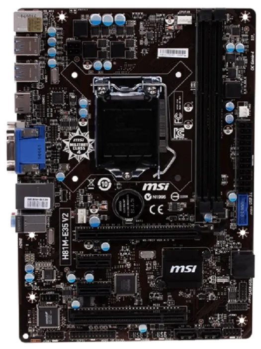 Ремонт материнских плат  MSI H81M-E35 V2 в Москве