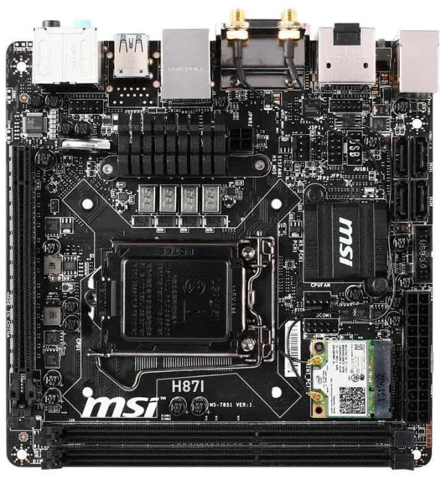 Ремонт материнских плат  MSI H87I AC в Москве