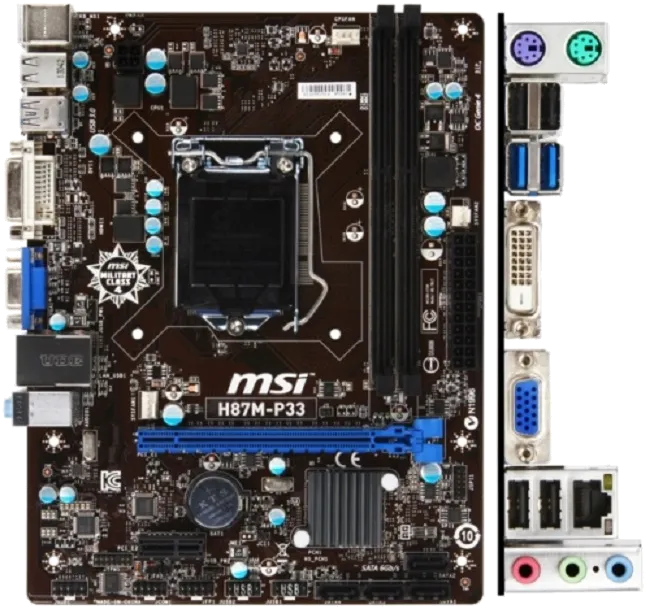 Ремонт материнских плат  MSI H87M-P33 в Москве