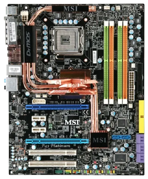 Ремонт материнских плат  MSI P45 Zilent в Москве