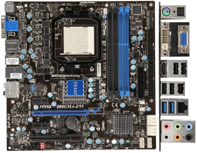 Ремонт материнских плат  MSI 880GMA-E55 в Москве