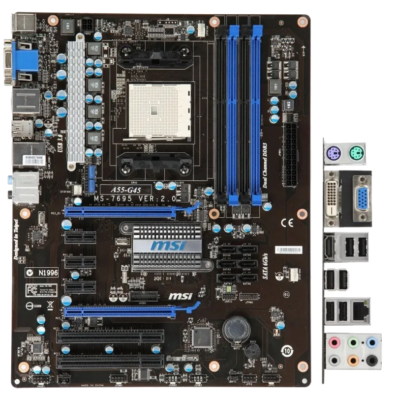 Ремонт материнских плат  MSI A55-G45 в Москве