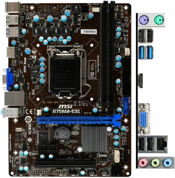 Ремонт материнских плат  MSI B75MA-E31 в Москве