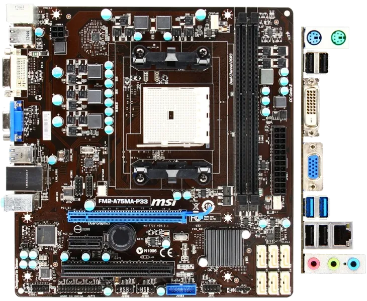 Ремонт материнских плат  MSI FM2-A75MA-P33 в Москве