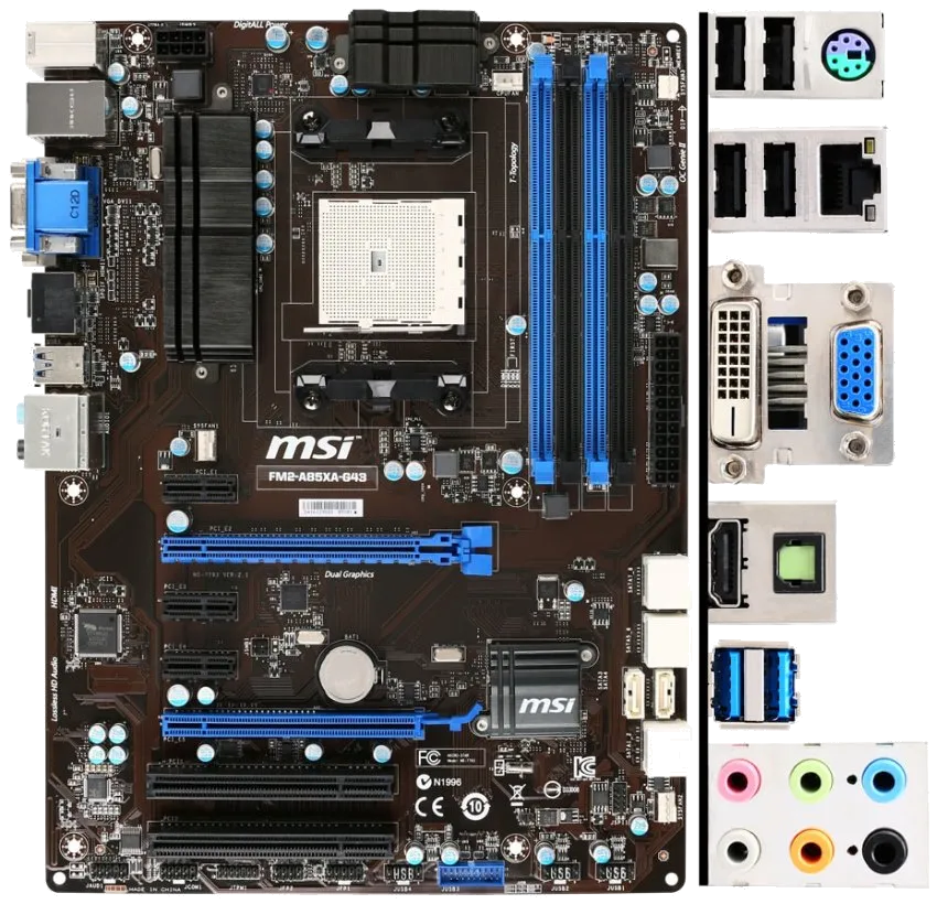 Ремонт материнских плат  MSI FM2-A85XA-G43 в Москве