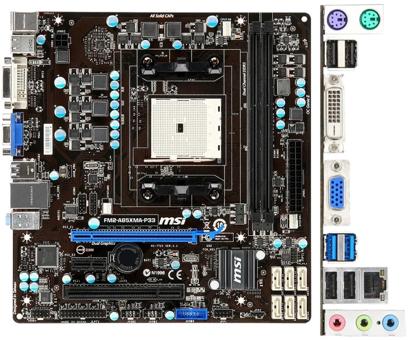 Ремонт материнских плат  MSI FM2-A85XMA-P33 в Москве