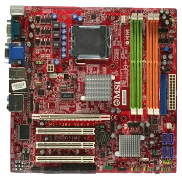 Ремонт материнских плат  MSI G31M2V2 в Москве