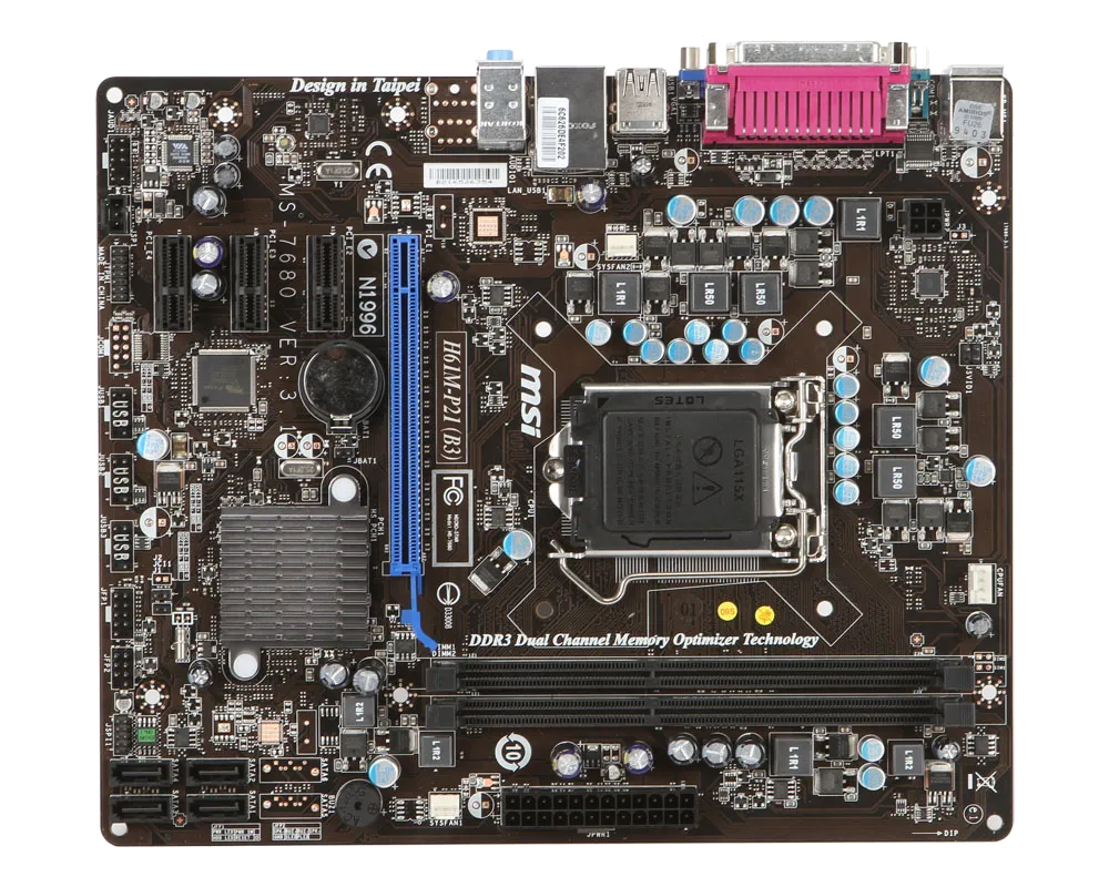 Ремонт материнских плат  MSI H61M-P21 (B3) в Москве