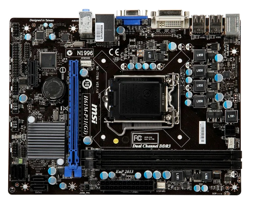 Ремонт материнских плат  MSI H61M-P31 (G3) в Москве