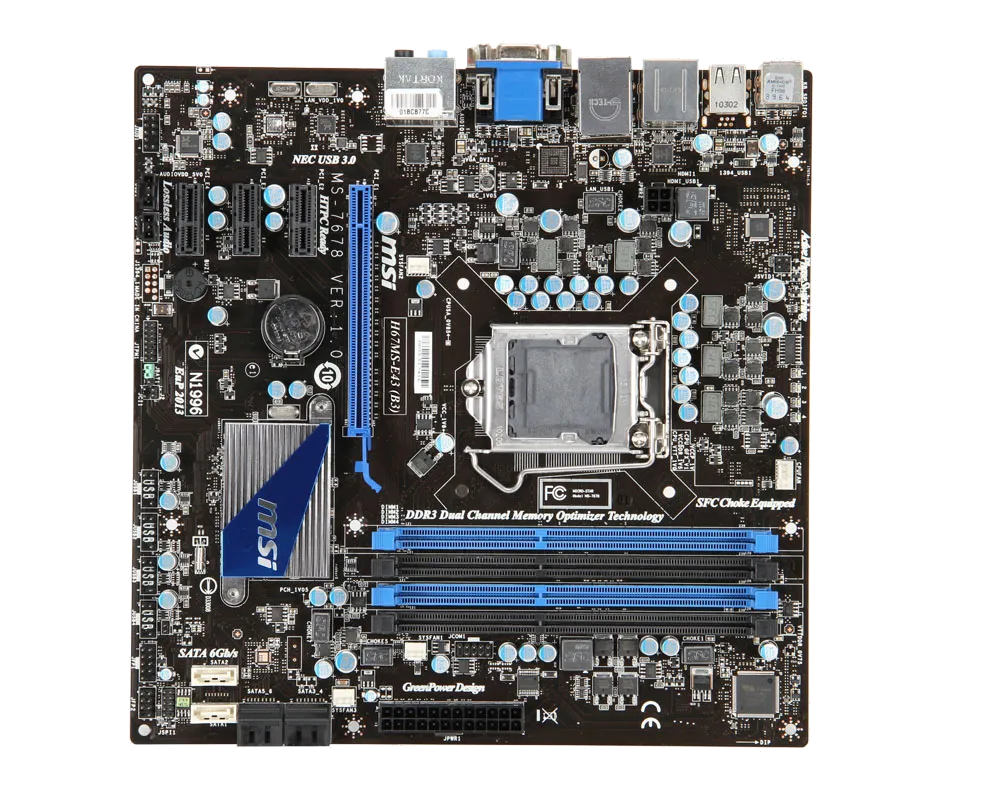 Ремонт материнских плат  MSI H67MS-E43 (B3) в Москве